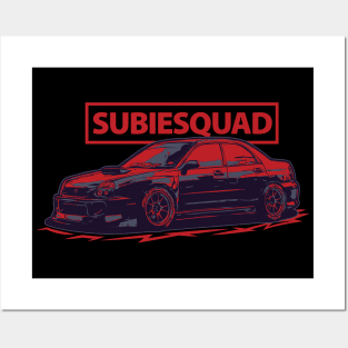 Subie Squad Bugeye - JDM Sport Car Posters and Art